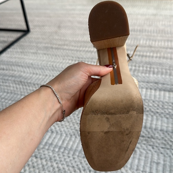 Sam Edelman Kori Raffia Platforms Size 8 - Picture 3 of 4